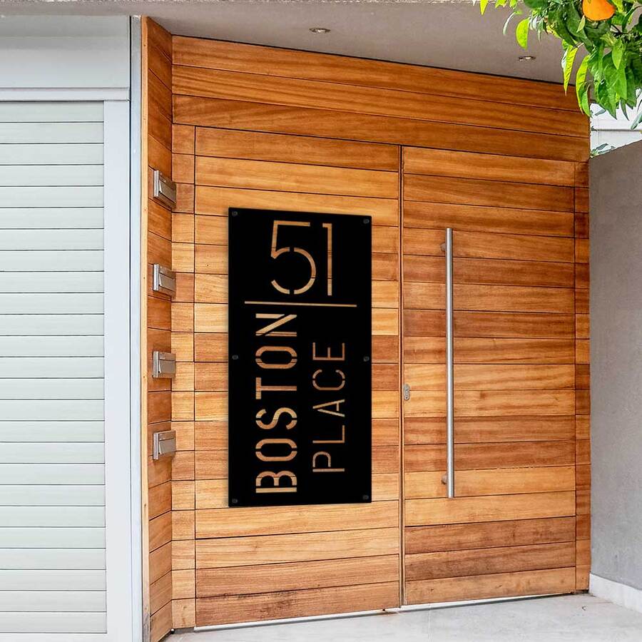 Large Address Sign - Stencil